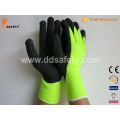 Fluorescencia de fibra acrílica amarilla Napping línea de trabajo guantes (DKL440) R.